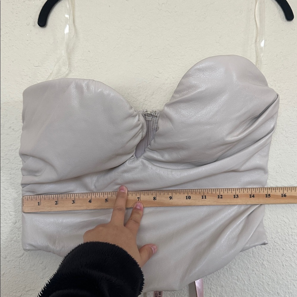 BNWT House of CB Cream Strapless Sweetheart Corset Crop Top - Picture 7 of 10